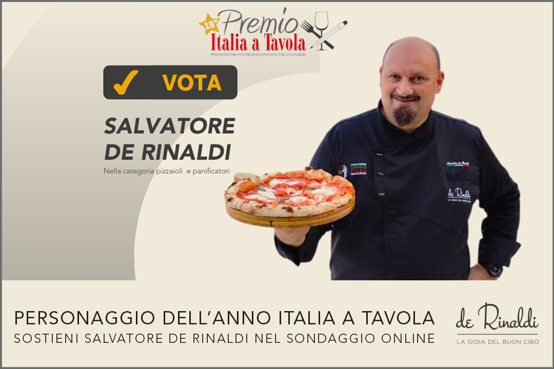 Salvatore de Rinaldi candidato come personaggio dell’anno al concorso indetto da Italia a Tavola